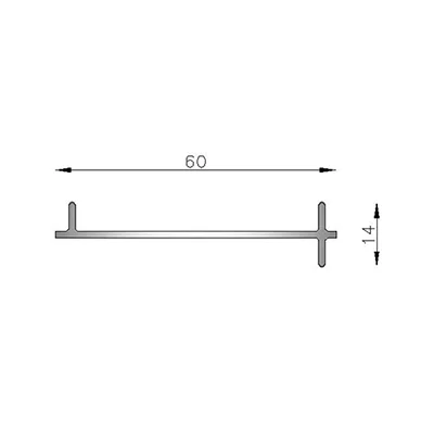 ACOPLE A 180º MOD. 60 A 45 MM
