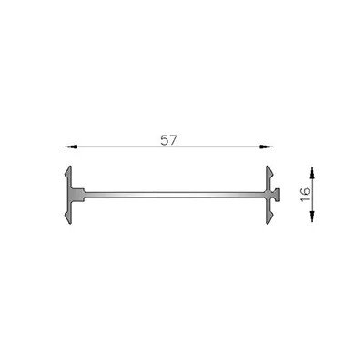 ACOPLE A 180º MODULO DE 60 MM