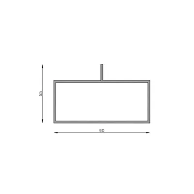 TUBO ALETADO 90 X 40 MM