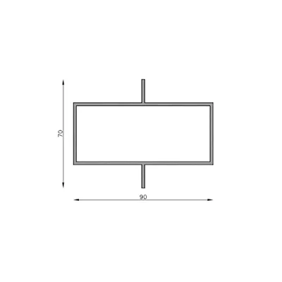 TUBO ALETADO 90 X 40 MM