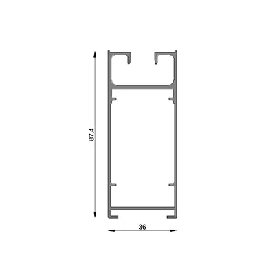 BATIENTE ANCHO PUERTA 36 MM