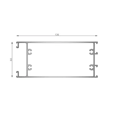 ZOCALO PARA PUERTA DE REBATIR