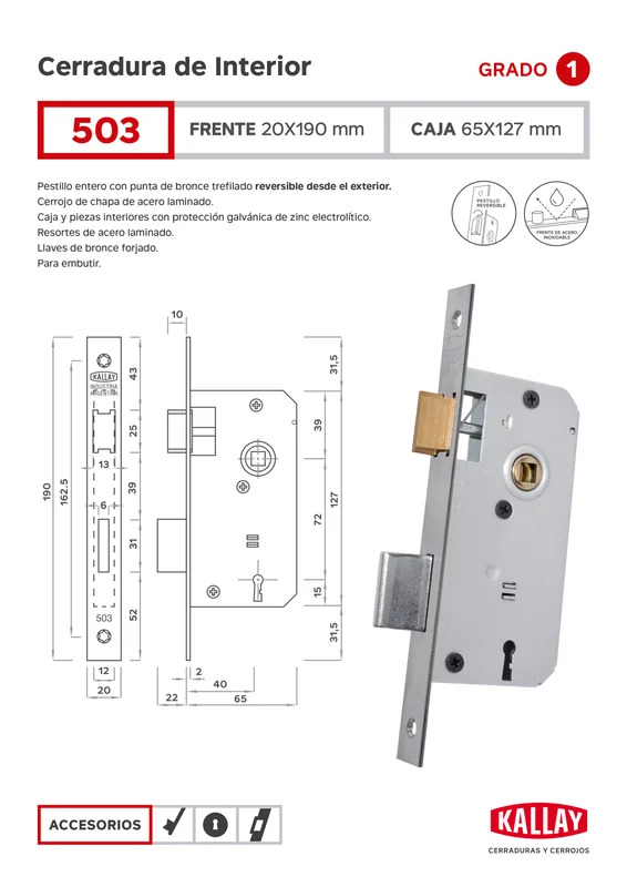CE0503 CERRADURA KALLAY EMB