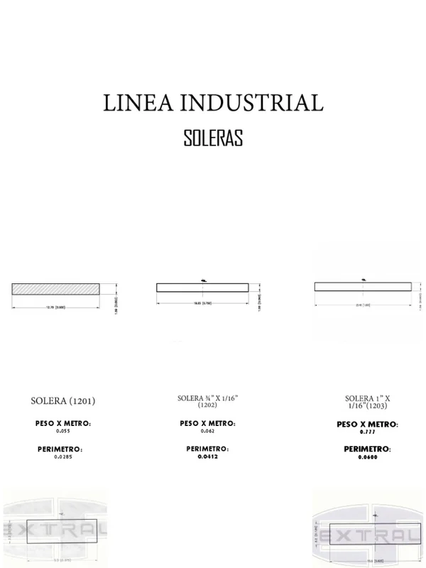 GUIA ENB. SOLERA FOLD 1300MM