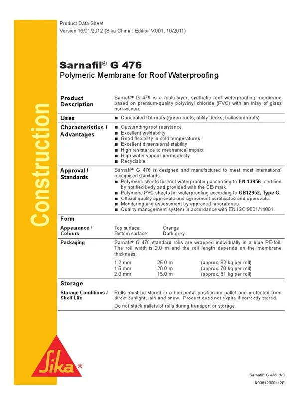 SARNAFIL G 476-12