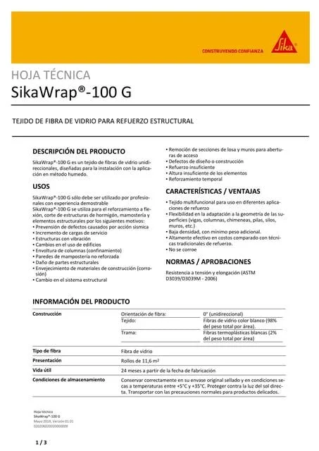 SIKA WRAP 100 G ROLLO 11.6 M2