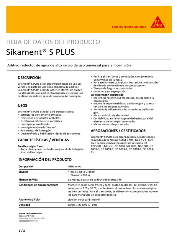 SIKAMENT S PLUS ECOPACK