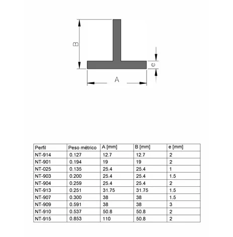 NT-914 12.7 X 12.7 E= 2.00 MM