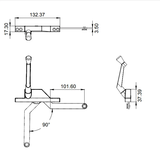 H-53 AC INOX CORTO BRAZO