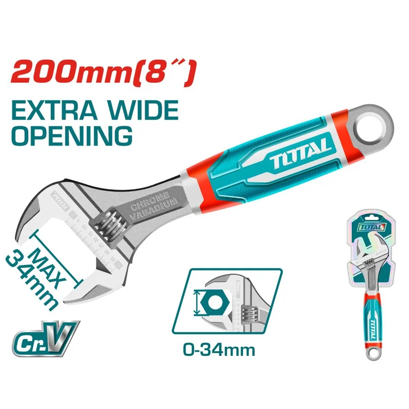 LLAVE AJUSTABLE 200 MM INDUST.