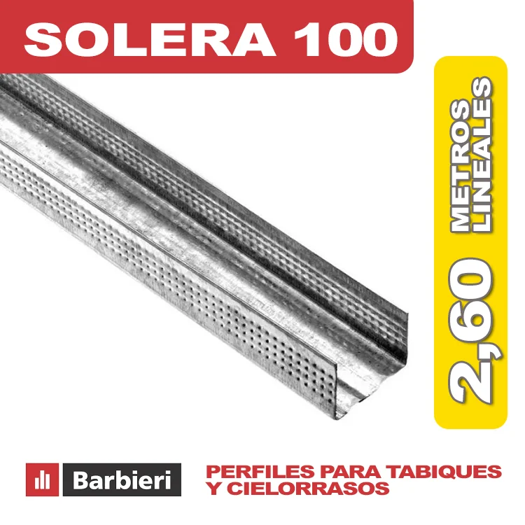 SOLERA DE 100 ESPESOR 0.52MM