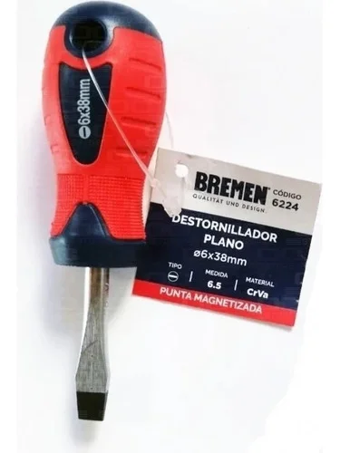 DESTORNILLADOR PLANO 6MMX38MM