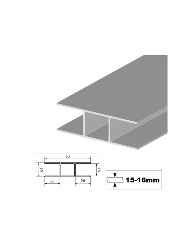 ADAPT PERFIL SOLERA 16MM 10UNI
