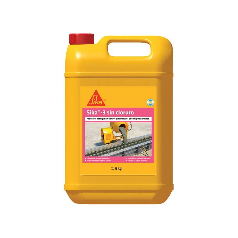 SIKA 3 SIN CLORURO BIDON 6 KG