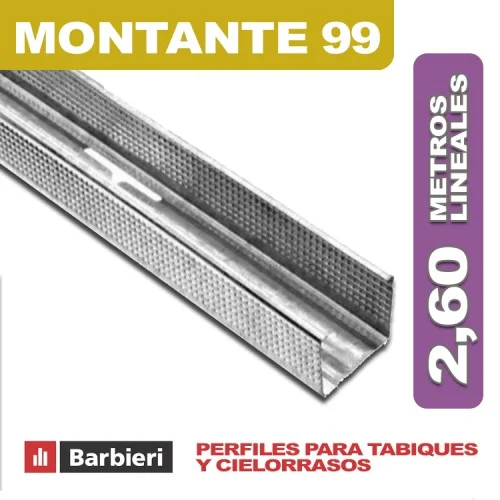 MONTANTE DE 99 ESPESOR 0.52MM