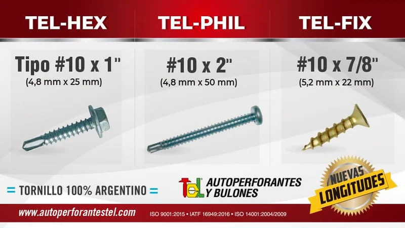 TORNILLO TEL-FIX 5 X 1”
