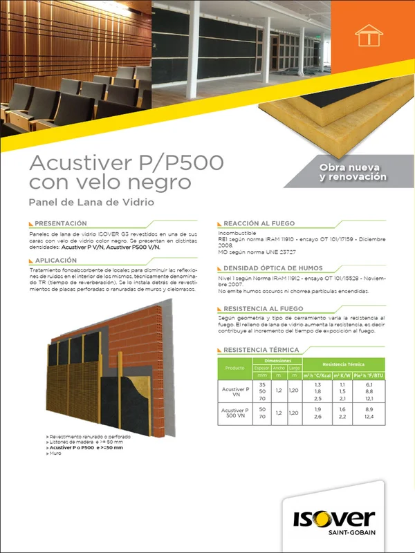 ACUSTIVER P 500 C/VN 70 MM
