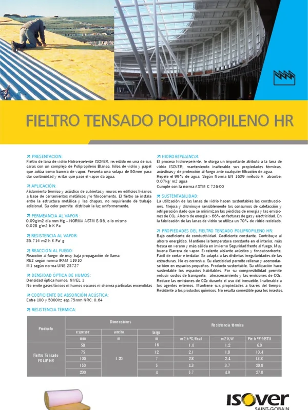 FIELTRO TENSADO HR 100 MM