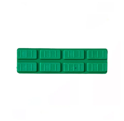 CALZO PLASTICO 24 X 3 MM VERDE